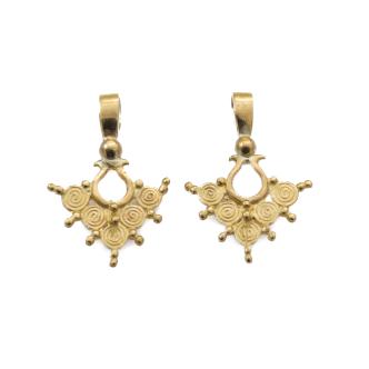 Two 23 carat gold pendant Set