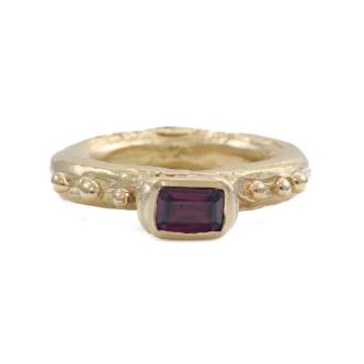 Rhodolite Garnet Gold Ring 14.2g