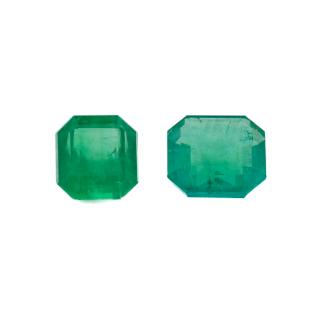 5.08ct Two Loose Zambian Emerald