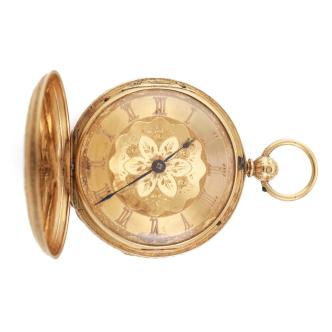 18ct Yellow Gold Pocket Watch 58g