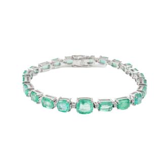13.21ct Emerald and Diamond Bracelet