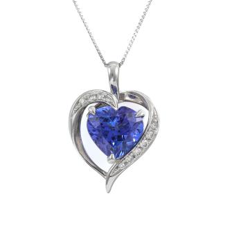 2.80ct Tanzanite and Diamond Pendant