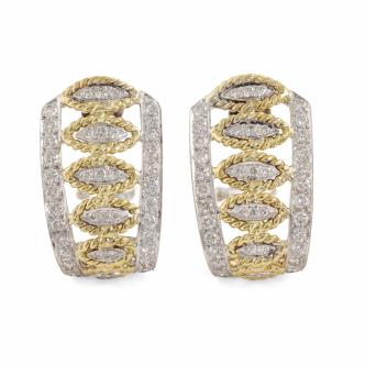 1.90ct Diamond Gold Earrings