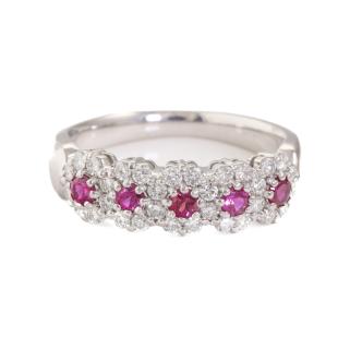 0.36ct Ruby and Diamond Ring