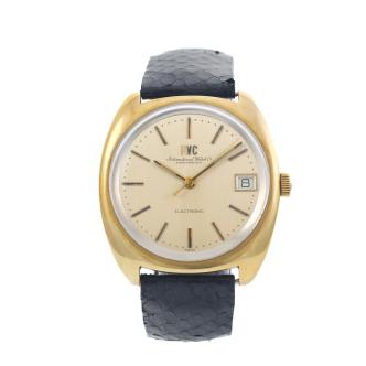 IWC Schaffhausen Electronic Mens Gold Watch