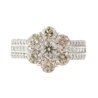1.57ct Champagne Diamond Flora Ring