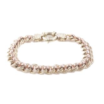 9ct Gold Two-Tone Bracelet 27.8g