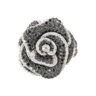 2.59ct Black & White Diamond Ring