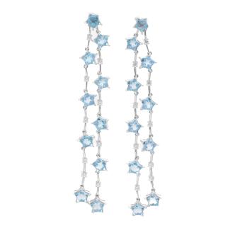 10.00ct Topaz and Diamond Earrings