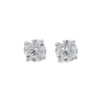 1.00ct Diamond Studs GIA D VS2