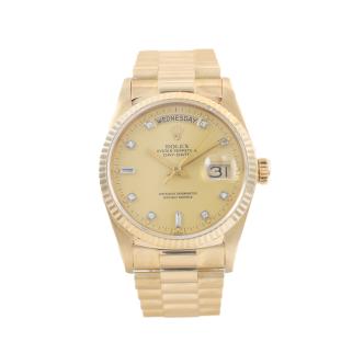 Rolex Day Date 18ct Gold Mens Watch 18038A