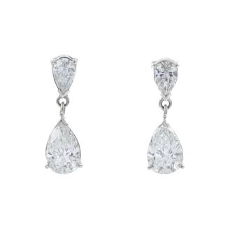 2.06ct Diamond Dress Earrings GIA F SI1