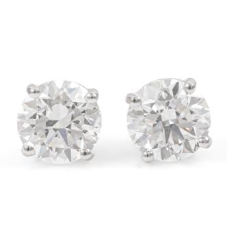2.00ct Diamond Studs GIA D VS2