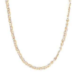 Tri Tone 18ct Gold Woven Chain 8.7g