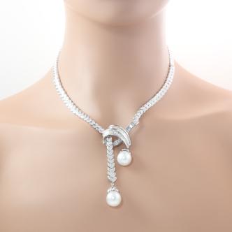 South Sea Pearl and Diamond Necklace